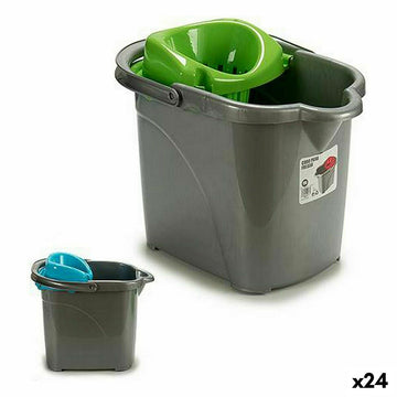 Seau de Lavage Avec des roues Plastique 15 L 31 x 31 x 41 cm (24 Unités)