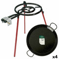 Poêle à Paella au Gaz Ø 46 cm Lot Métal (4 Unités)