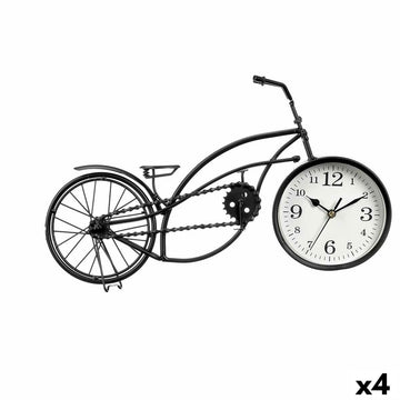 Horloge de table Bicyclette Noir Métal 42 x 24 x 10 cm (4 Unités)