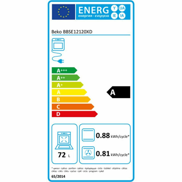 Four multifonction BEKO BBSE12120XD 72 L