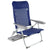 Chaise de Plage Aktive Slim Pliable Blue marine 47 x 89 x 57 cm (2 Unités)