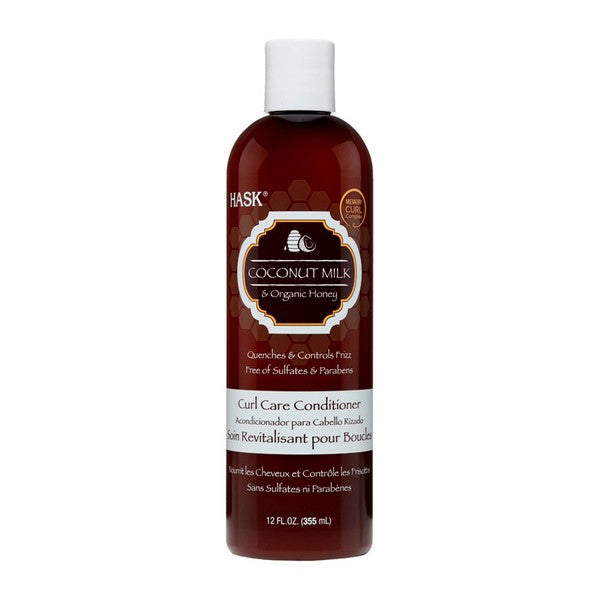 Après shampoing nutritif Coconut Milk & Honey Curl HASK (355 ml)