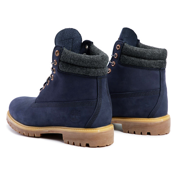 Bottes pour homme Timberland 6 IN DOUBLE COLLAR BOOT Blue marine