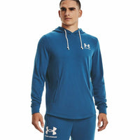 Sweat à capuche homme Under Armour Rival Terry Bleu