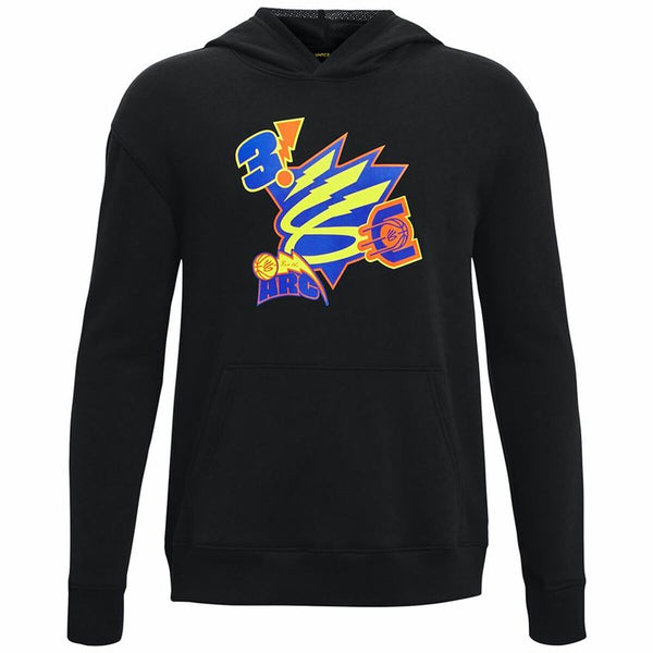 Sweat à capuche enfant Under Armour Curry Big Splash Noir