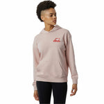 Sweat à capuche femme New Balance Essentials Candy Rose