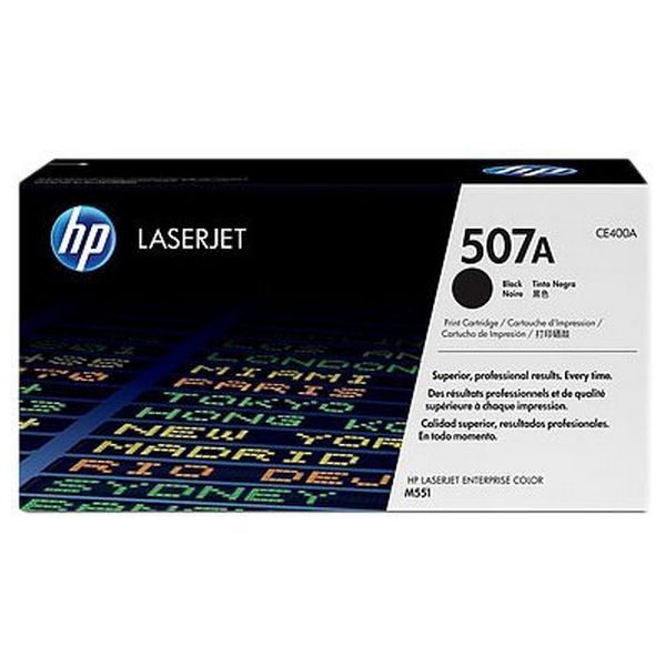 Toner original Hewlett Packard 507A CE400A Noir