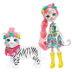 Poupée avec animal de compagnie Enchantimals Tadley Tiger Mattel (15 cm)