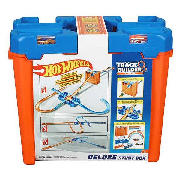 Piste avec Rampes Deluxe Stunt Box Hot Wheels (4 m)