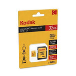 Carte Mémoire Micro SD avec Adaptateur Kodak UHS-I U1 Jaune