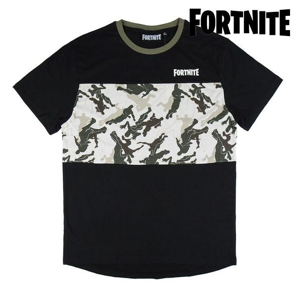 T shirt à manches courtes Enfant Fortnite Noir