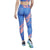 Leggings de Sport pour Femmes Reebok MYT Printed Bleu