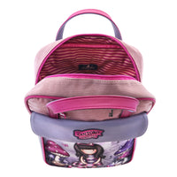 Sac à dos Gorjuss Cheshire cat Rose Violet (27 x 10 x 37 cm)