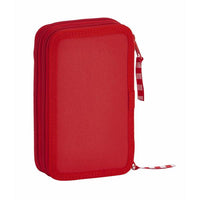 Pochette crayons Double Real Sporting de Gijón Rouge (28 pcs)