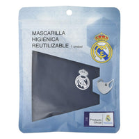 Masque en tissu hygiénique réutilisable Real Madrid C.F. Enfant Bleu