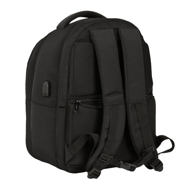 Sac à Dos pour Portable et Tablette avec Sortie USB Safta Business Noir (31 x 45 x 23 cm)