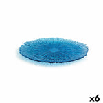 Assiette plate Quid Mar de Viento Bleu verre (Ø 28 cm) (Pack 6x)