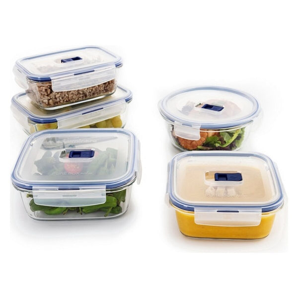 Ensemble de Boîtes à Lunch Luminarc Pure Box Active (5 pcs) Verre (5)