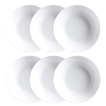 Service de vaisselle Luminarc Diwali 6 pcs Blanc verre (20 cm)