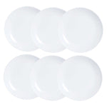 Service de vaisselle Luminarc Diwali 6 pcs Blanc verre (19 cm)