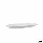 Plat à Gratin Quid Gastro Céramique Blanc (35,5 x 15,8 x 2,8 cm) (Pack 6x)