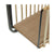 Étagère Versa Métal Rotin Bois MDF (12 x 68 x 32 cm)