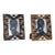 Cadre photo DKD Home Decor Africain Bois MDF (2 pcs) (18 x 2.7 x 23 cm)