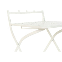 Chaise de jardin DKD Home Decor Métal Blanc (40 x 48 x 93 cm)