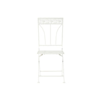 Chaise de jardin DKD Home Decor Métal Blanc (40 x 48 x 93 cm)