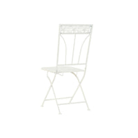 Chaise de jardin DKD Home Decor Métal Blanc (40 x 48 x 93 cm)