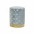 Repose-pied DKD Home Decor Bleu Polyester Métal Doré (35 x 35 x 43 cm)