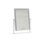 Miroir de Table LED Tactile DKD Home Decor Métal Blanc (35 x 2 x 45 cm)