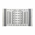 Tapis DKD Home Decor Noir Blanc Ikat (120 x 180 x 0,7 cm)