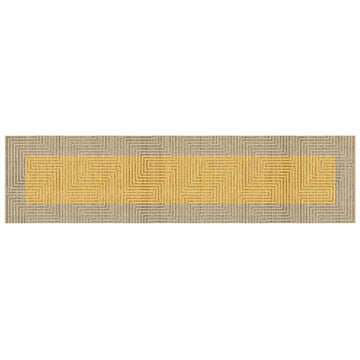 Tapis DKD Home Decor Jaune (60 x 240 x 0,7 cm)