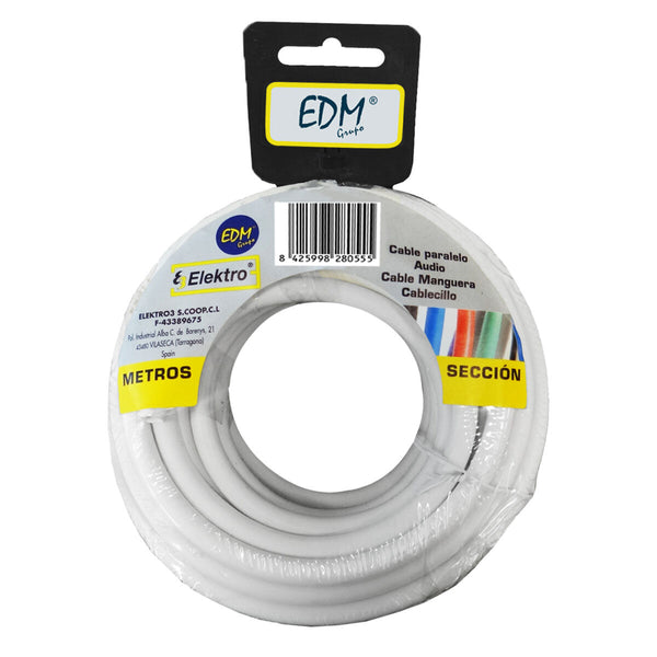 Câble d'Interface Parallèle EDM 28099 3 x 1,5 mm Blanc 25 m