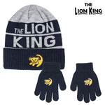 Bonnet et gants The Lion King 74324 Gris (2 Pcs)