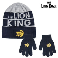 Bonnet et gants The Lion King 74324 Gris (2 Pcs)