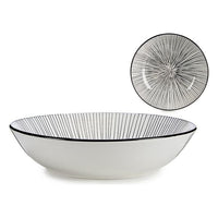 Assiette creuse Noir Porcelaine (Ø 20 cm)