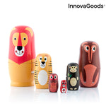 Poupée russe en bois avec figurines d'animaux Funimals InnovaGoods 11 Pièces