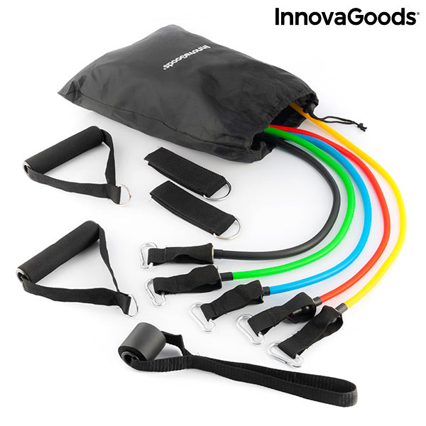 Set de Bandes de Résistance avec Accessoires et Guide d´Entraînement Rebainer InnovaGoods