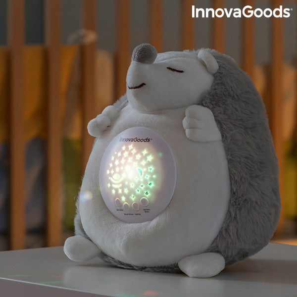 Hérisson en Peluche avec Bruit Blanc et Veilleuse Spikey InnovaGoods