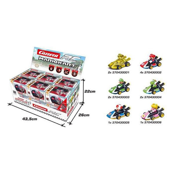 Voiture Mini R/C Mario Kart Carrera (12 pcs)