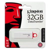 Pendrive Kingston FAELAP0240 DTIG4 32 GB USB 3.0 Blanc Rouge