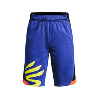 Short de Sport pour Enfants Under Armour Curry Splash Basket-ball Bleu