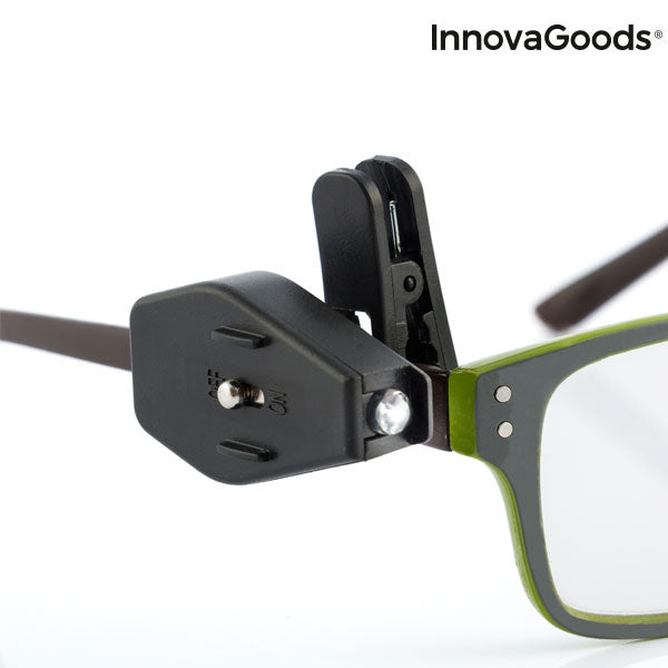 Clip LED pour Lunettes 360° InnovaGoods (Pack de 2)