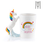 Tasse Licorne Never Stop Dreaming Wagon Trend