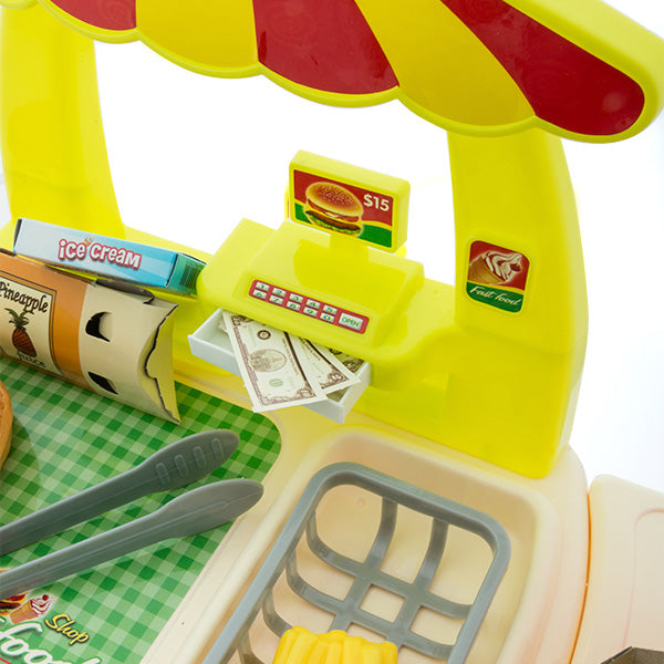 Jeu de fast food avec accessoires