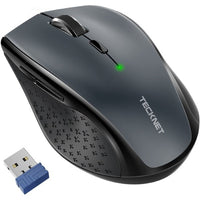 Souris Optique Sans Fil TeckNet 2.4G 4800 dpi Gris (Refurbished A+)