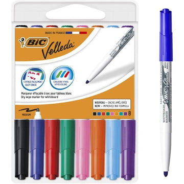 Feutres Bic Velleda 1741 Tableau blanc Multicouleur (8 pcs) (Refurbished A+)